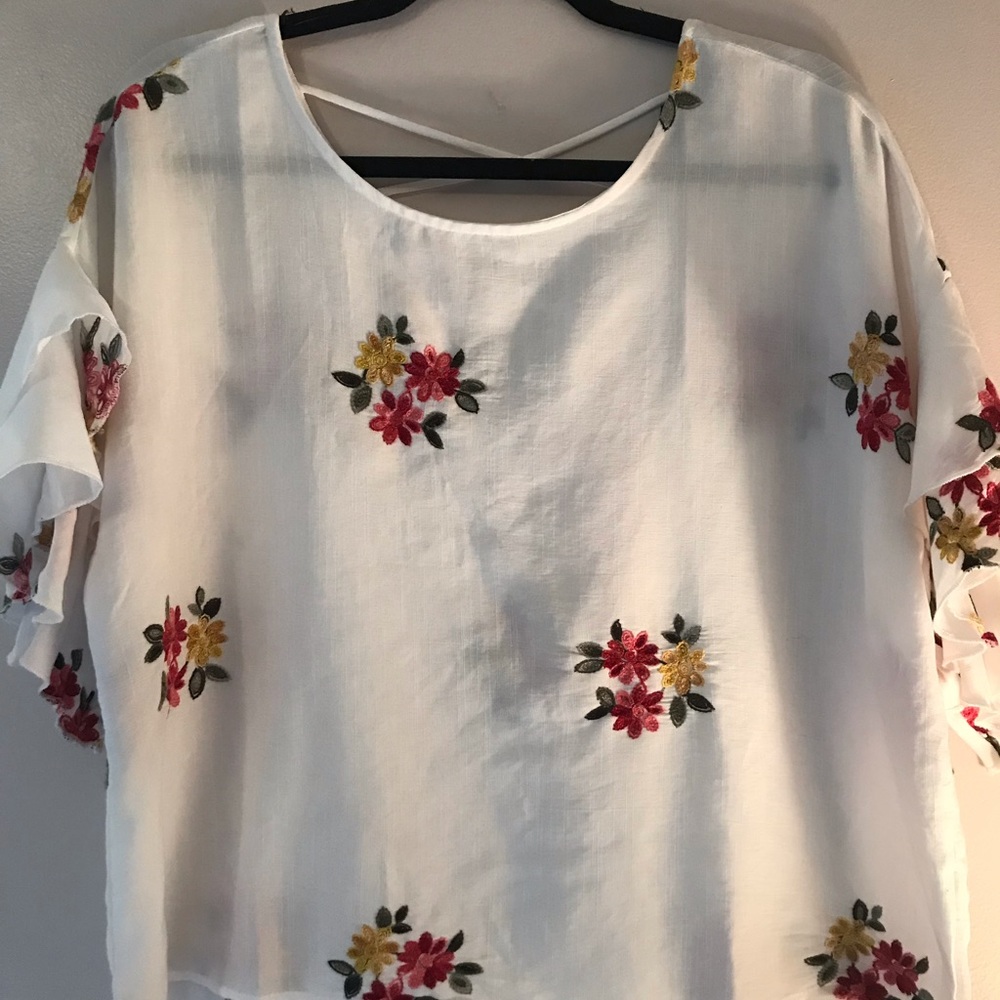 Floral print top